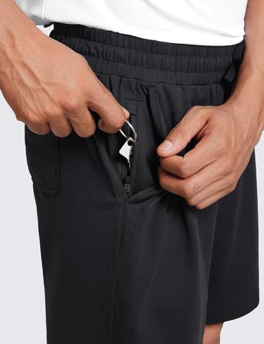 CRZ Yoga Cloud Jersey Mens Lounge شورتات عرق خفيفة الوزن - 7 '' 'ناعم التنفس للتمرين غير الرسمي مع جيوب in Saudi Arabia