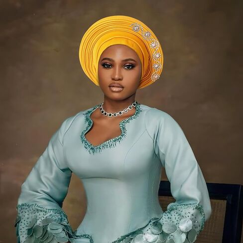 Exquisite African Turbans, Hats, and Nigerian Gele Headties Stylish African Head Wraps and Auto Gele Head Ties in Saudi Arabia