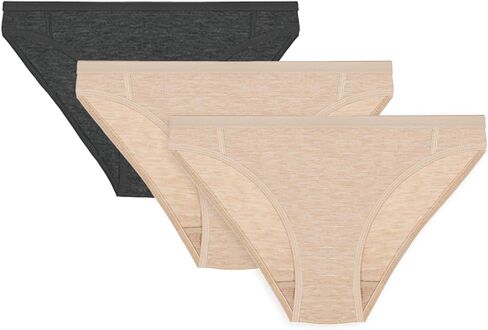 ملخصات ميرينو للسيدات الداخلية للسيدات في منتصف الخصر سراويل ميرو وول وول سبورتس نشطات 3 حزمة in Kuwait