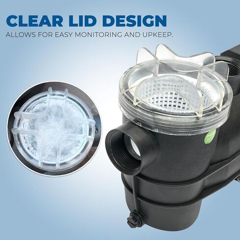 اكستريم باور يو اس مضخة سباحة 75035-V 2.0 حصان لحمام السباحة الارضي بسرعات متغيرة 2 انش مدخل 230 فولت عالي التدفق مع تركيب سهل الارتداء، اسود in Kuwait