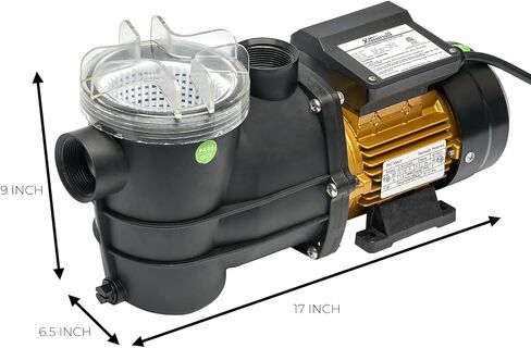 اكستريم باور يو اس مضخة سباحة 75035-V 2.0 حصان لحمام السباحة الارضي بسرعات متغيرة 2 انش مدخل 230 فولت عالي التدفق مع تركيب سهل الارتداء، اسود in Kuwait