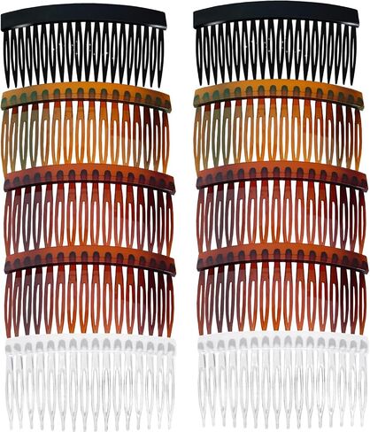 MARY LAVENDER Side Hair Comb for Women Hold Bangs Hair Twist Comb French Twist Hair Pin Clips Hair Accessories Decorative Comb for Women Kids Girls 10pcs in Saudi Arabia