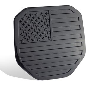 Rear Tailgate Emblem for 2019-2024 RAM 1500 2500 3500, Matte Black American Flag Back Tailgate Badge Logo