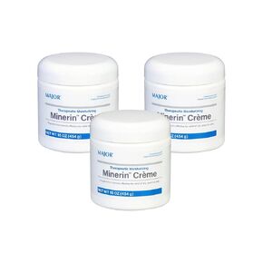 Therapeutic Moisturizing Minerin Creme 16oz for Dry, Sensitive Skin (Pack of 3)