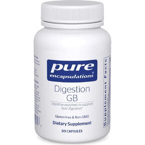 Pure Encapsulations Digestion GB - Digestive Enzyme Supplement - for Gallbladder Support & Gut Health* - with Bile Salts & Digestive Enzymes Blend - Gluten Free & Non-GMO - 90 Capsules