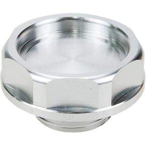 Modengzhe Oil Filler Cap Compatible with Honda FIT EK Civic EG if Applicable, Silver Tone Aluminum Alloy Gas Engine Fuel Tank Cover for Car Modification