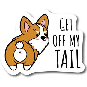 Magnet Me Up Get Off My Tail Cat Magnet Secal ، بدون خلفي ، 6 × 4 بوصة ، هدية هدايا نكتة لطيفة مضحكة ، سلامة المركبات ، مغناطيس السيارات للسيارة ، شاحنة ، سيارات الدفع الرباعي ، لعشاق القطط ، مصنوعة في الولايات المتحدة الأمريكية