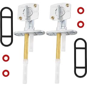 Pack-of-2 Fuel Petcock Valve Switch Compatible with Yamaha Warrior 350 Wolverine YFM350 Raptor 660 50 YFM660 Blaster 200 YFS200 Banshee YFZ350 Moto-4 Grizzly YFM 600 450 400 225 125 80 BW80