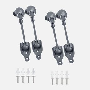 Sunshade Shade Hardware Bungee kit and End Cap Coolaroo Replacement Part for Coolaroo Outdoor Roller Shade Rollershade Part coolaroo Shades Replacement Parts (Grey, Bungee Kit+End Cap 2 Set)