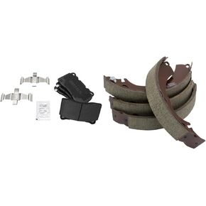 TRQ Brake Pads Semi-Metallic Compatible with 2003-2011 Mitsubishi Lancer