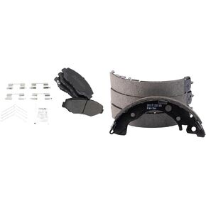 TRQ Brake Pads Semi-Metallic Compatible with 2013-2015 Honda Civic