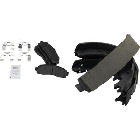 TRQ Brake Pads Semi-Metallic Compatible with 2001-2002 Ford Explorer Sport Trac