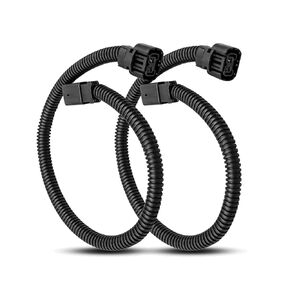 2 Pcs Fog Light Extension Harness Fit for Jeep Wrangler JK 2010-2018, Replace 5202 H16 PSX24W 18 Inch Extension Cords