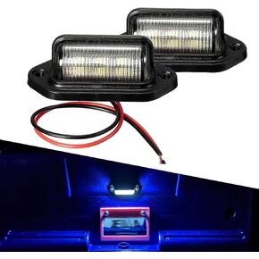 2 PCS Car LED LED LITES ، 12 V - 24 V LIGHTPACTION LIGHTS ، وأضواء ABS SEAILING LIGHTS ، Universal لمعظم السيارات (أسود)