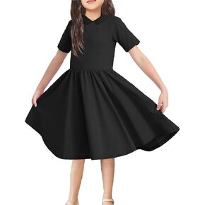 Topstype Girls' Casual Dresses Short Sleeve Summer 5-14 Years