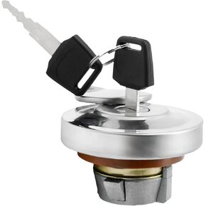 51049-5004 Fuel Tank Cap with 2 Keys, Replacement for Kawasaki VN900 Vulcan 900 Classic 2006-2017 Replacement for Yamaha XV1900 XV19, Replaces 51049-5004