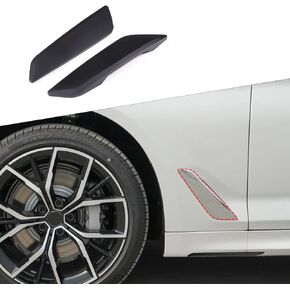 ABS Matte Black Side Wing Air Vent Hood Intake Fender Cover Trim for BMW 5 Series G30 G30 2017-2022 Accessories
