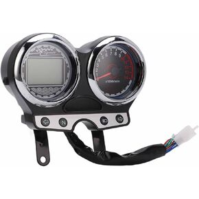 مقياس LCD للدراجات النارية Kimiss ، 12V دراجة نارية عداد المقياس العتاد عرض الأميال من سوزوكي EN125-3F EN150 2012-2016