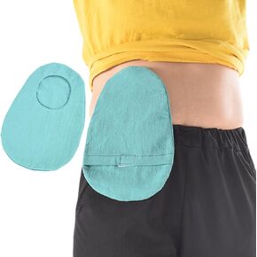 Ostomy Bag Covers Ostomy Belt Lightweight Colostomy Bags Covers with Opening Cotton Breathable and Skin Friendly Washable Pouch Liner Universal Ileostomy Belt Ostomy Supplies for Women Men