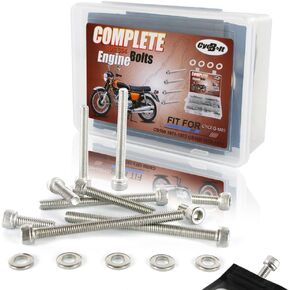 78 PCS Bolt Engine مجموعات المسمار الملائمة لـ CB550 1974-1978 براغي الدراجة الشارع التي تم تعيينها ل CB500 1971-1973 مسامير السحمة الفولاذ المقاوم للصدأ الملحقات لأسطوانة رأس القابض على رأس الأقراص.