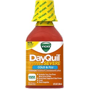 Vicks DayQuil Severe Cold & Flu Relief Liquid 8 Fl Oz