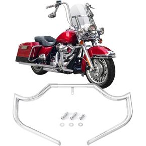 Crash Bar Engine Guard Highway Bar Fit for Harley Softail Street Bob FXBB 2018-2023, Low Rider FXLR, Fat Boy FLFB, Breakout FXBR (Chrome)
