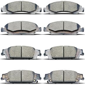 D1363 D1707 Front Rear Ceramic Brake Pads Set Fit For Cadillac Escalade/Escalade Esv,For Chevrolet Silverado 1500/Suburban/Tahoe,For GMC Sierra 1500,For GMC Yukon/Yukon XL