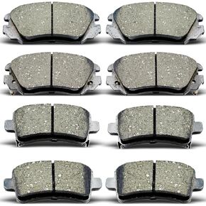 D1421 D1430 Front Rear Ceramic Brake Pads Set Fit For 2014-2020 Chevrolet Impala,For 2013-2016 Chevrolet Malibu,For 2010-2016 Buick Allure/Lacrosse/Regal,For 2011 SAAB 9-5 (8 pcs)