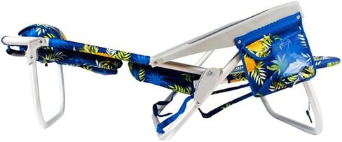 تومي باهاما كرسي شاطئ بتصميم جديد لعام 2022 - 5 أوضاع كلاسيكية معزولة ومسطحة ومبردة ومنشفة من الالومنيوم (سمكة ابحار ونخيل) in Kuwait