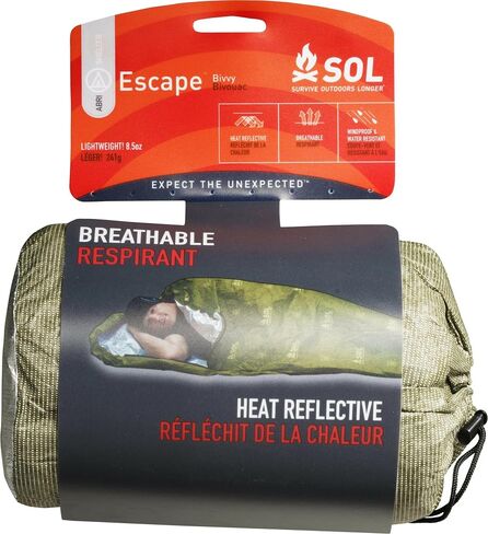 Survive Outdoors Longer 70% Reflective Escape Bivvy, Green in Saudi Arabia