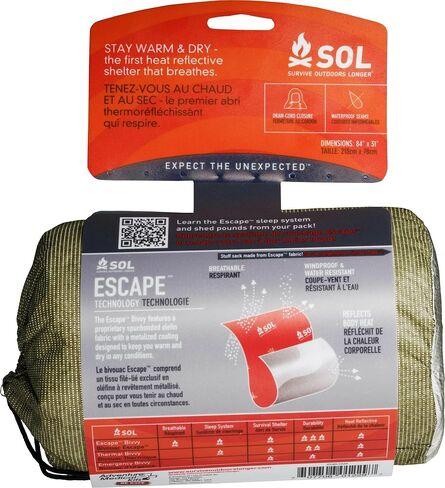 Survive Outdoors Longer 70% Reflective Escape Bivvy, Green in Saudi Arabia