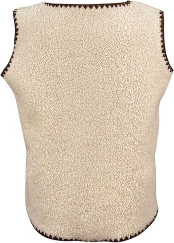 Minclouse Girls Fleece Vest Olcyless Button Down Sherpa سترة ألوان خارجي لطيف مع جيوب للأطفال in Kuwait