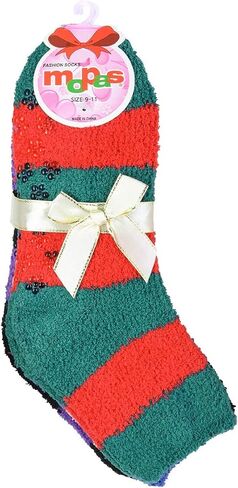 Mamia 6 Pairs Women's Cozy Slipper Socks Fuzzy Sock Multi Color in Saudi Arabia