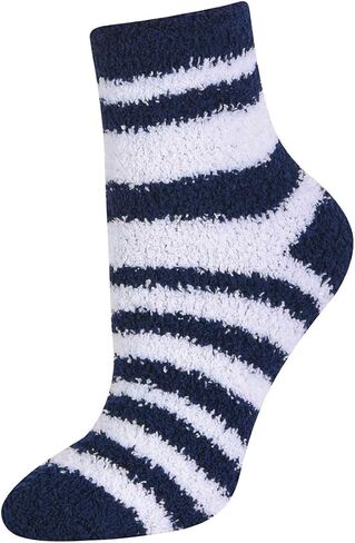 Mamia 6 Pairs Women's Cozy Slipper Socks Fuzzy Sock Multi Color in Saudi Arabia