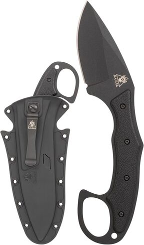 غلاف Ka-Bar 2491 Tdi Pocket Strike من البلاستيك الصلب الأسود، مشبك أسود، حافة مستقيمة in Kuwait
