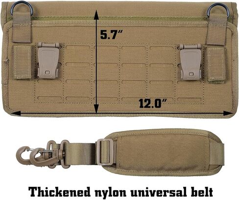 Pistol Magazine Storage Pouch,Molle10 Mag Pouch with Removeable Flaps,Ammo Mag Holder Fits Most Single and Double Magazines in Saudi Arabia