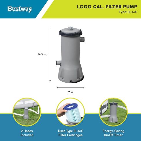 Bestway Flowclear 1000gal Filter Pump for Above Ground Pools in Kuwait