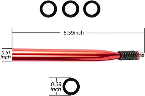 LAIBOREC Wacky Rigging Tool, Fishing Bait Rigs, Wacky Rig Ring Tool with 70PCS Worm O-Rings, Wacky Worm Kit for Senko Neko Finesse Stick Soft Baits in Kuwait