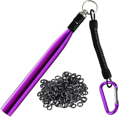 LAIBOREC Wacky Rigging Tool, Fishing Bait Rigs, Wacky Rig Ring Tool with 70PCS Worm O-Rings, Wacky Worm Kit for Senko Neko Finesse Stick Soft Baits in Kuwait