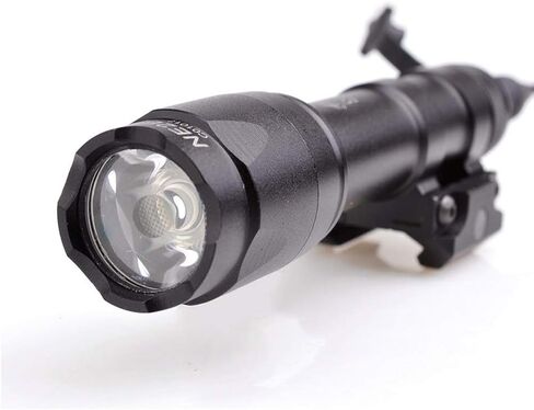 Farmsoldier M300A التكتيكية LED البسيطة الكشفية مصباح يدوي الشعلة، ضوء السلاح مع مفتاح الضغط Picatinny جبل السكك الحديدية إزاحة حلقة الجانب جبل للصيد المشي لمسافات طويلة تان in Saudi Arabia
