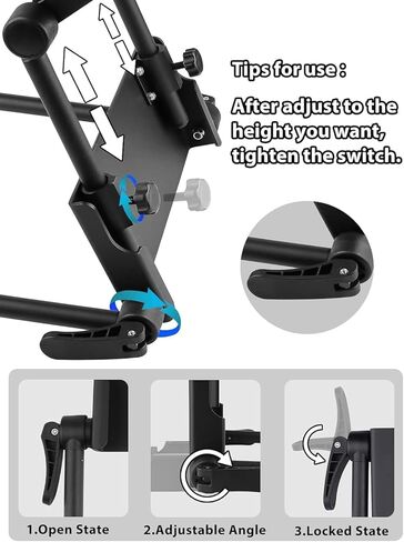 EBANKU Aluminum Face Space Holder, Universal Adjustable Headrest Bed face Cradle for Massage Tables in Kuwait