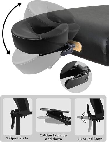 EBANKU Aluminum Face Space Holder, Universal Adjustable Headrest Bed face Cradle for Massage Tables in Kuwait