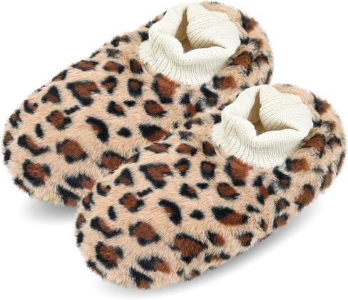 DICUIRD Womens Thick & Warm Slipper Socks with Grippers - House Fuzzy Slippers in Kuwait