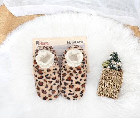 DICUIRD Womens Thick & Warm Slipper Socks with Grippers - House Fuzzy Slippers in Kuwait