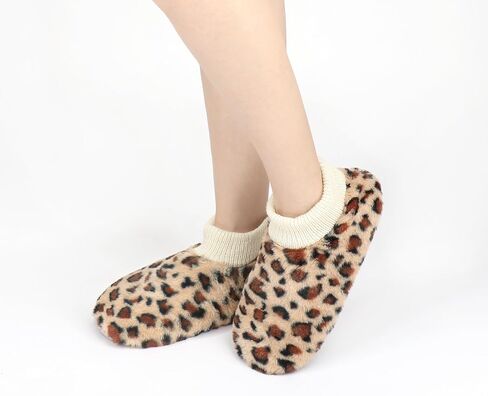 DICUIRD Womens Thick & Warm Slipper Socks with Grippers - House Fuzzy Slippers in Kuwait