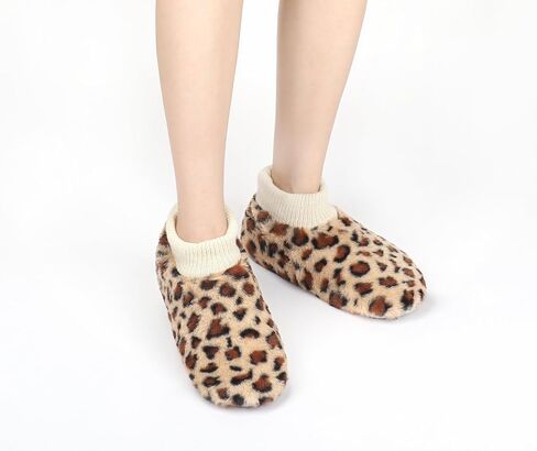 DICUIRD Womens Thick & Warm Slipper Socks with Grippers - House Fuzzy Slippers in Kuwait