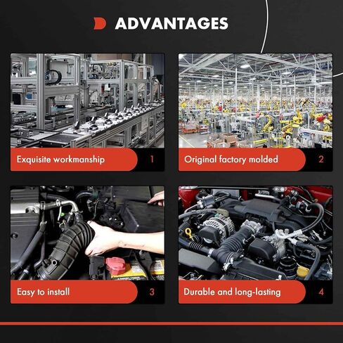 A-premium محرك هواء التنظيف خرطوم أنبوب التنظيف متوافق مع BMW X5 2011-2013 ، X6 2008-2014 ، 3.0L in Kuwait