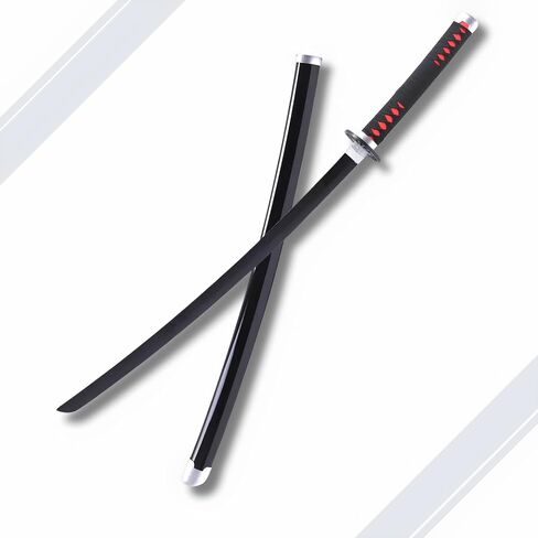 Demon Slayer Katana - Manga Replica + Holder + Belt - Japanese Catana Cosplay Decoration - Ninja Deco Costume (Agatsuma Zenitsu) in Saudi Arabia