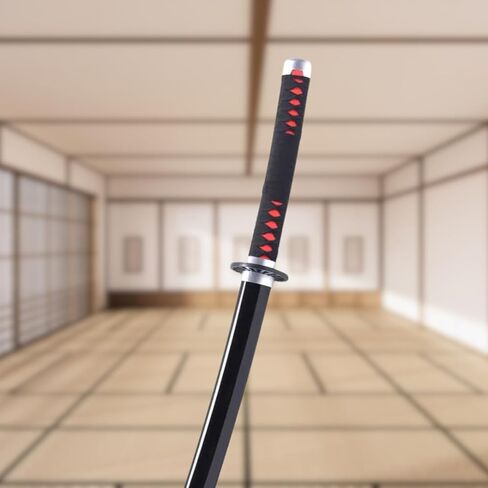 Demon Slayer Katana - Manga Replica + Holder + Belt - Japanese Catana Cosplay Decoration - Ninja Deco Costume (Agatsuma Zenitsu) in Saudi Arabia
