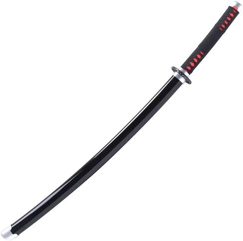 Demon Slayer Katana - Manga Replica + Holder + Belt - Japanese Catana Cosplay Decoration - Ninja Deco Costume (Agatsuma Zenitsu) in Saudi Arabia